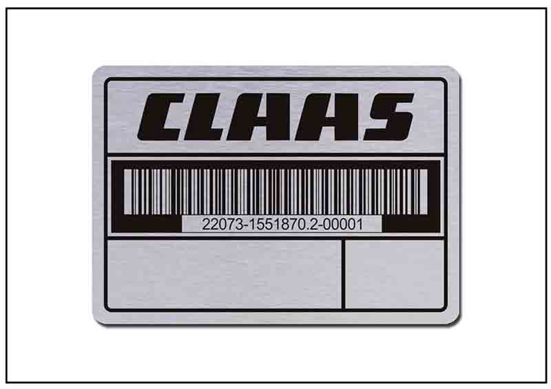 倉庫管理鋁制條形碼銘牌標牌