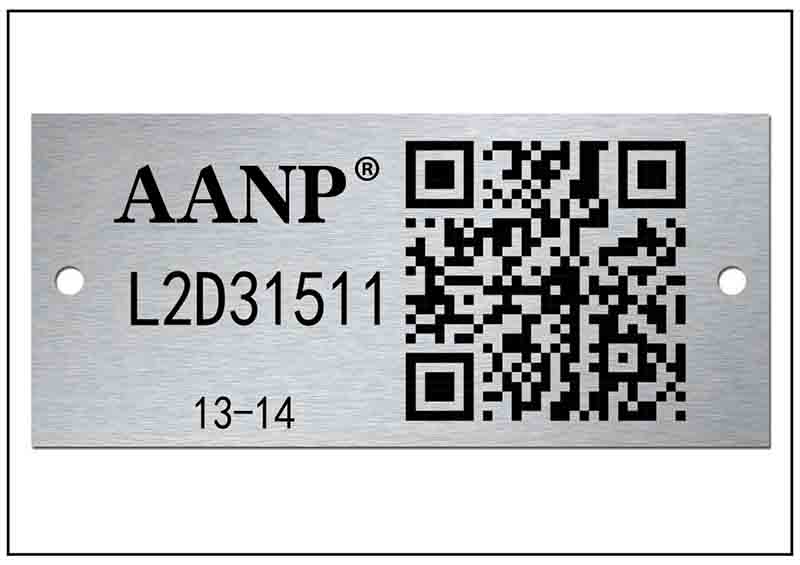 儀器零件二維碼銘牌標牌